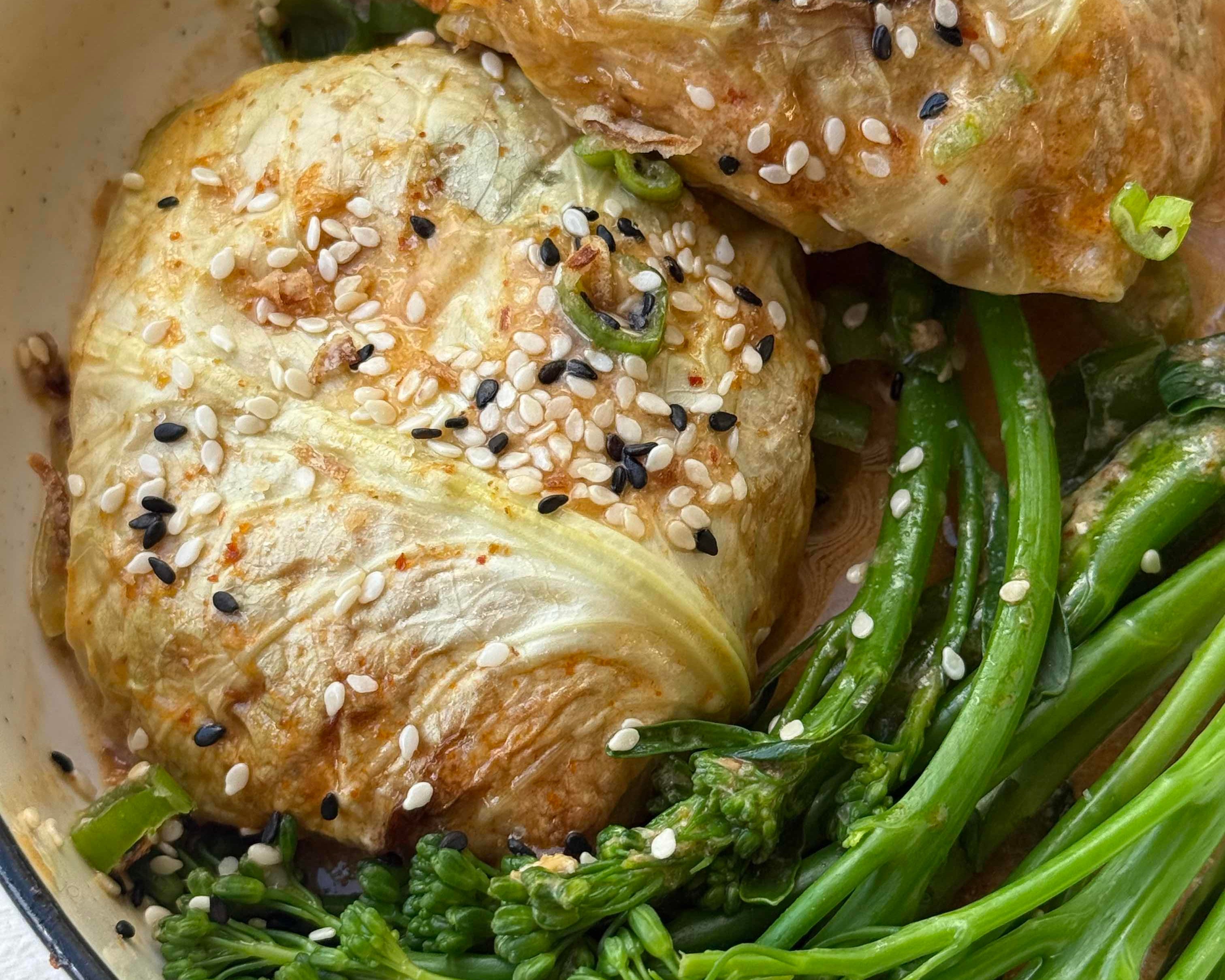 Chicken Mince Red Cabbage Cups