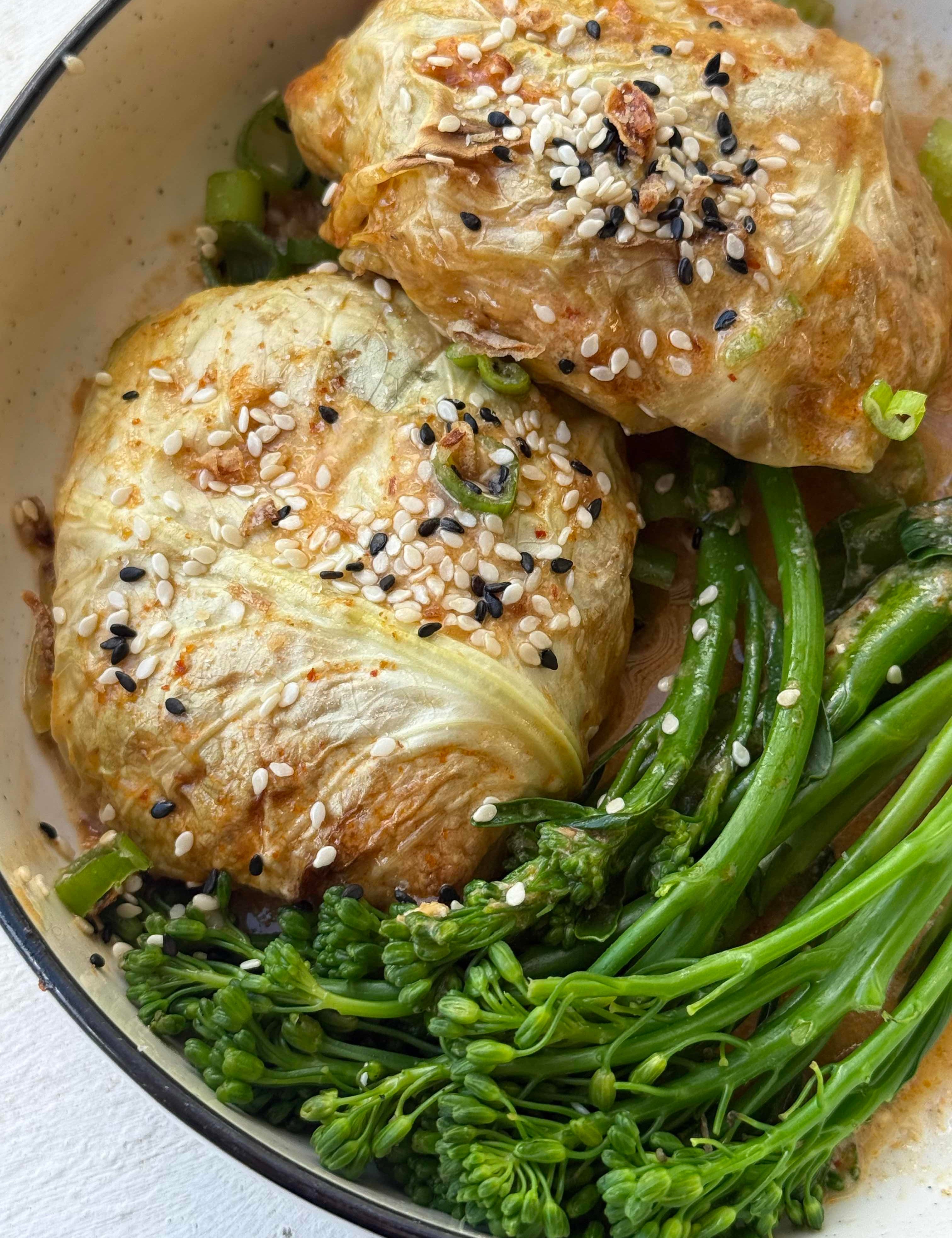 Chicken Mince Red Cabbage Cups