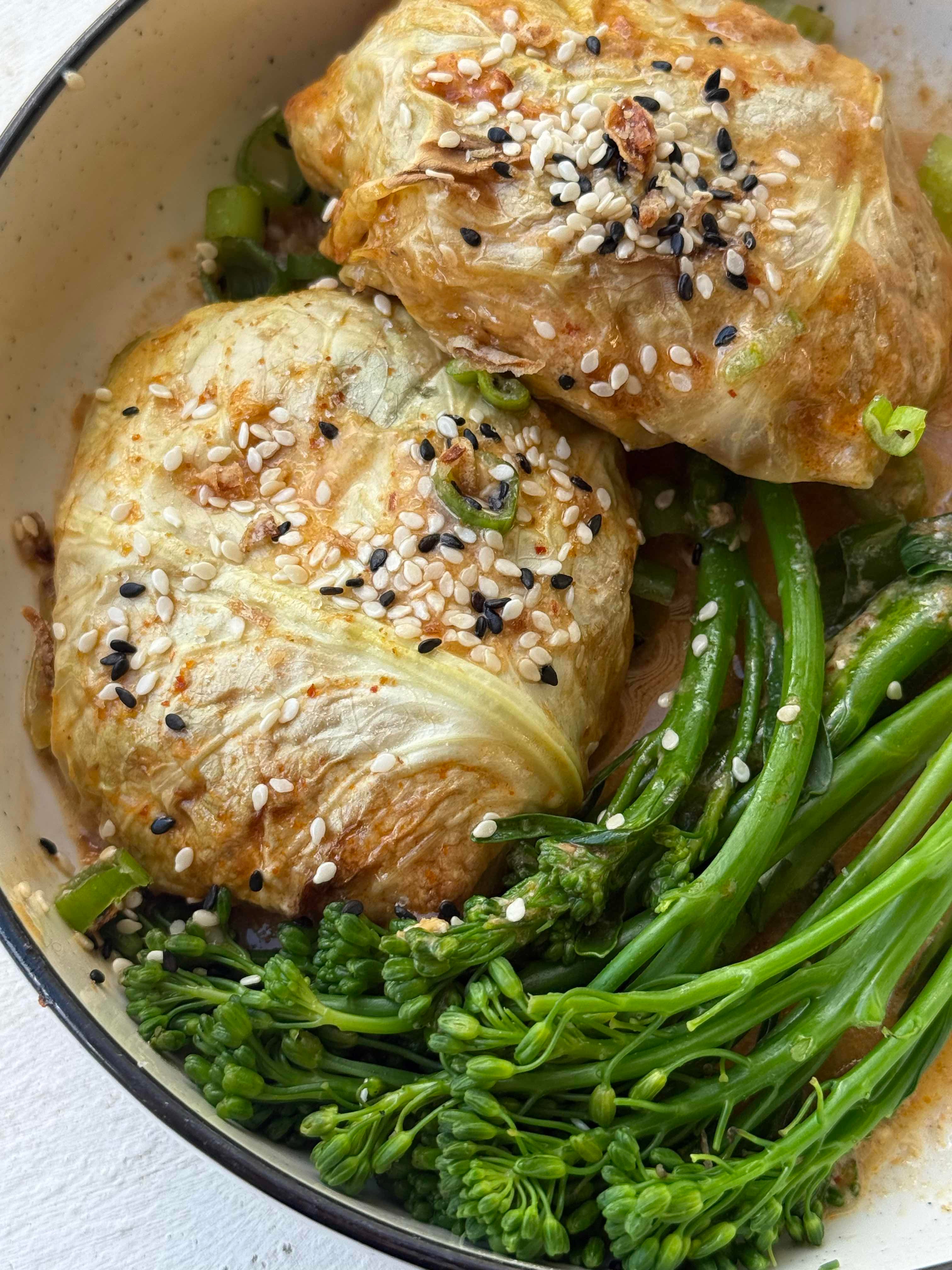 Chicken Mince Red Cabbage Cups