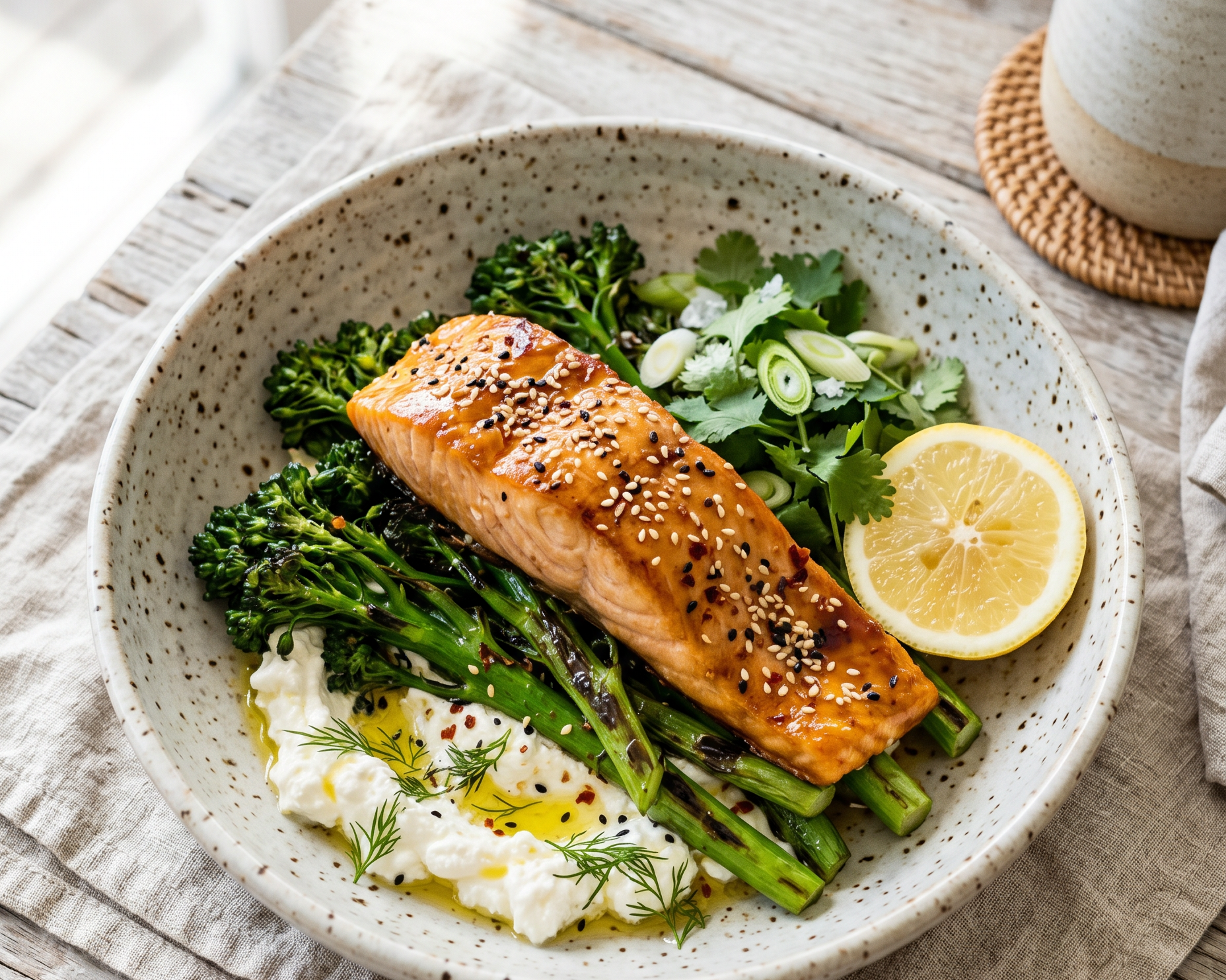 Crispy Salmon on Whipped Feta (the winter dinner I've been making on repeat)