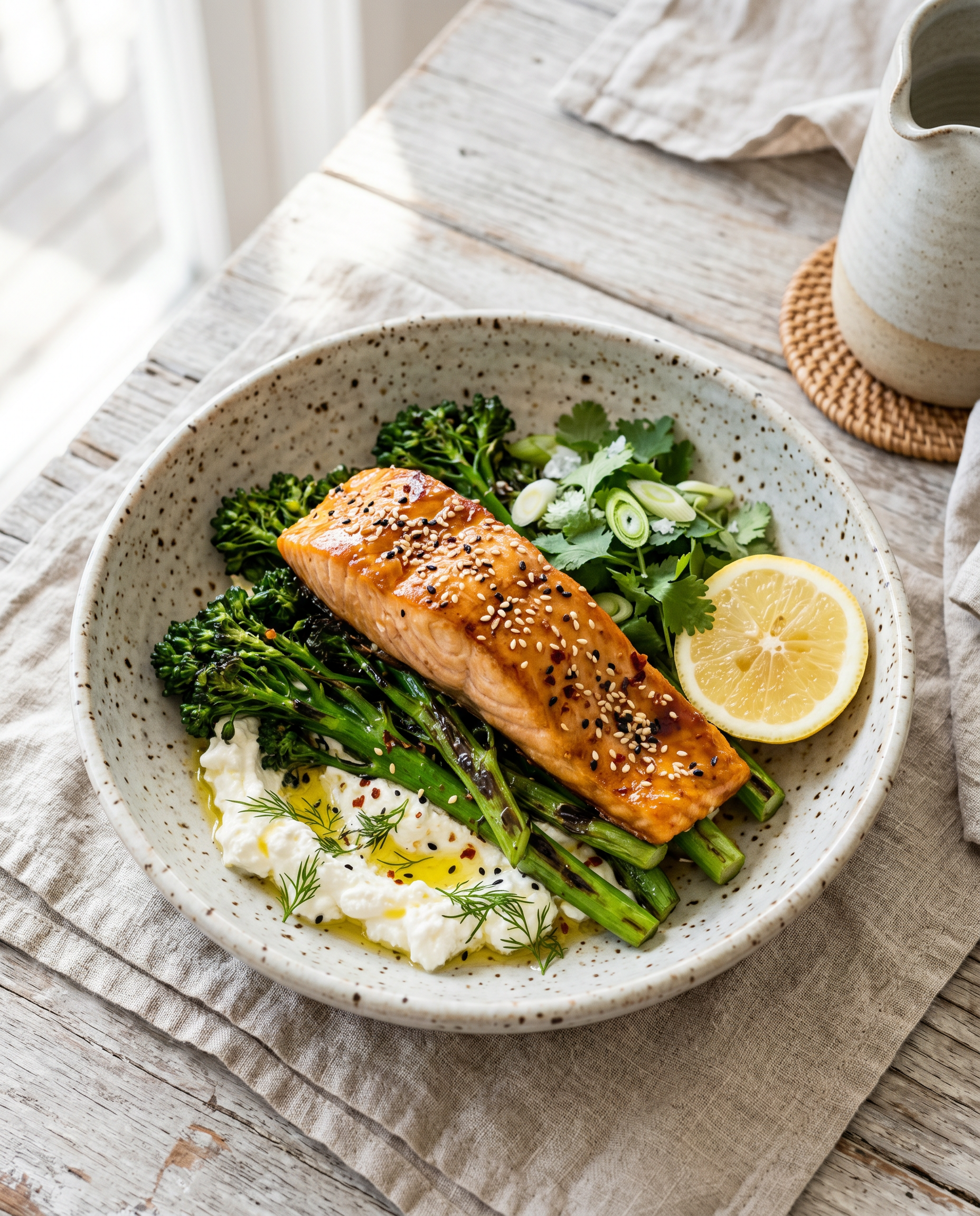 Crispy Salmon on Whipped Feta (the winter dinner I've been making on repeat)