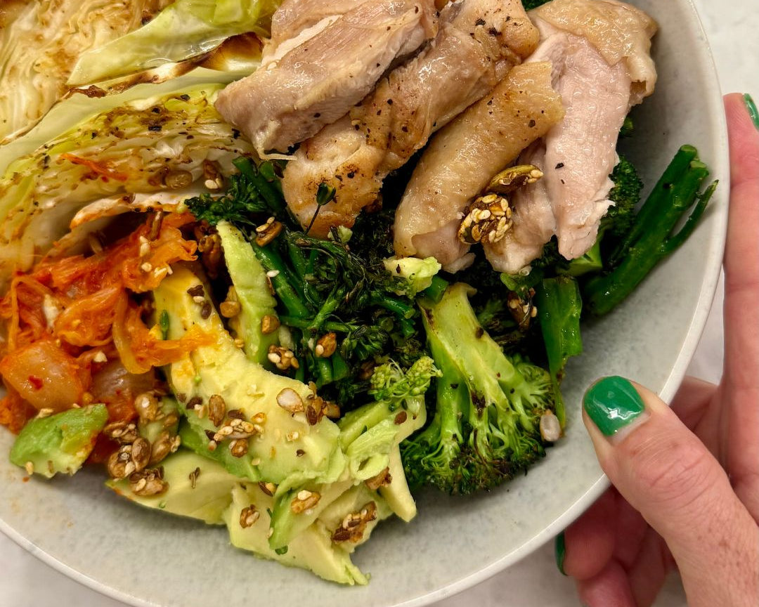 Miso Cabbage & Chicken Crunch Bowl