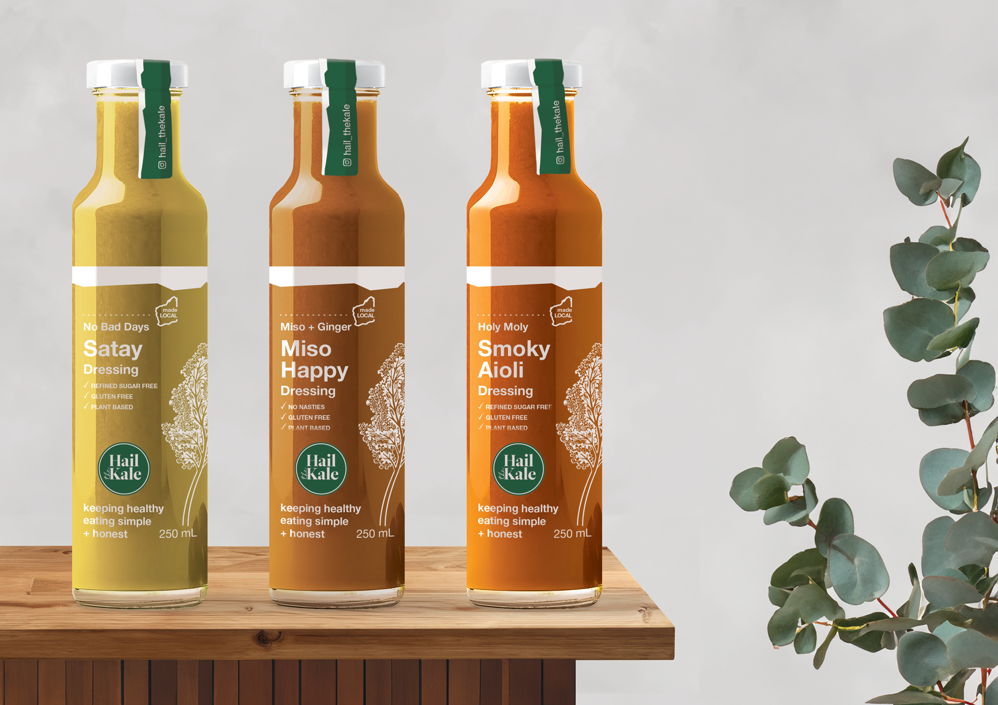 Hail the Kale Miso Happy ginger and miso drizzle